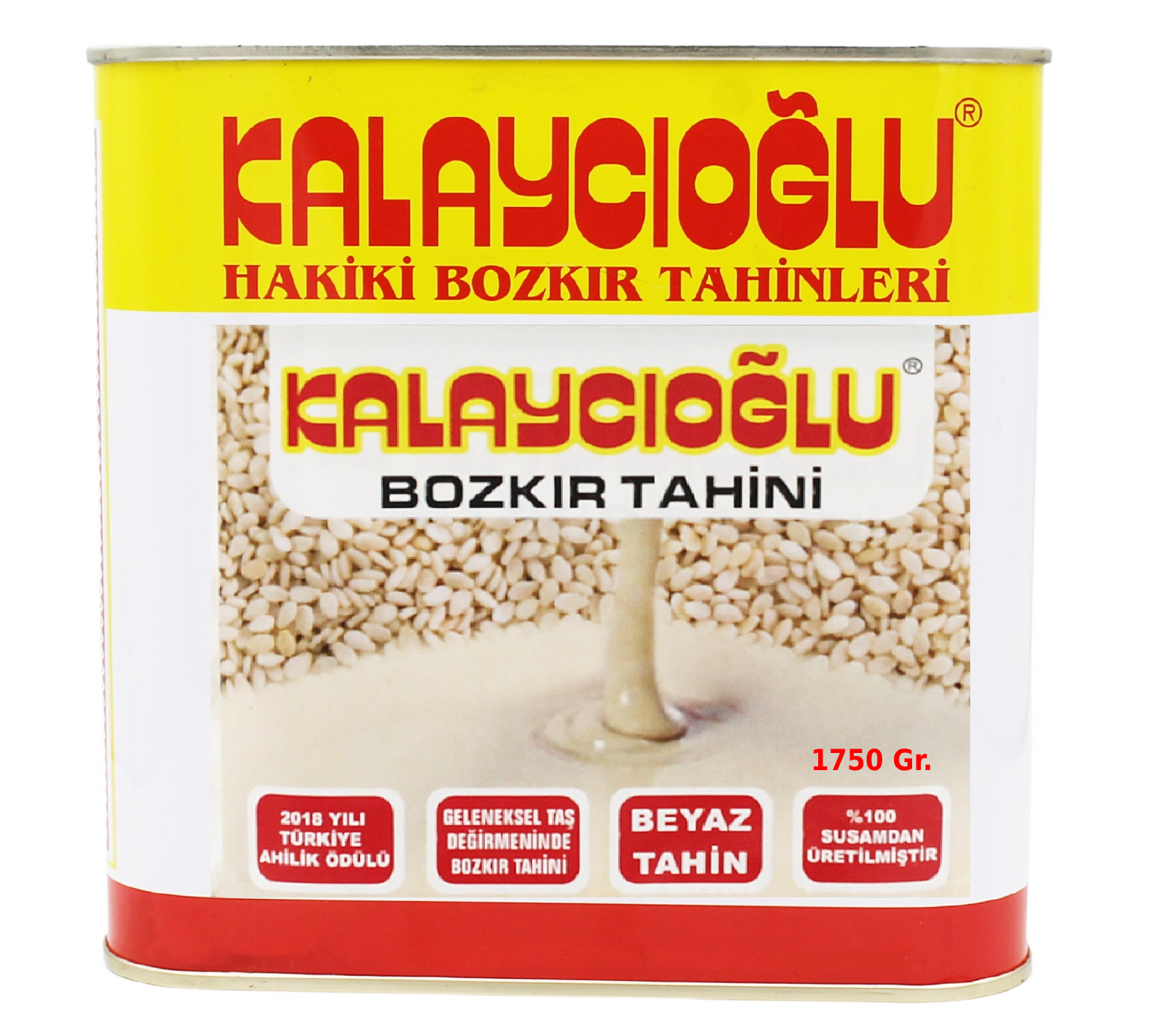 Kalaycıoğlu Beyaz Bozkır Tahini 1750 Gr. TENEKE
