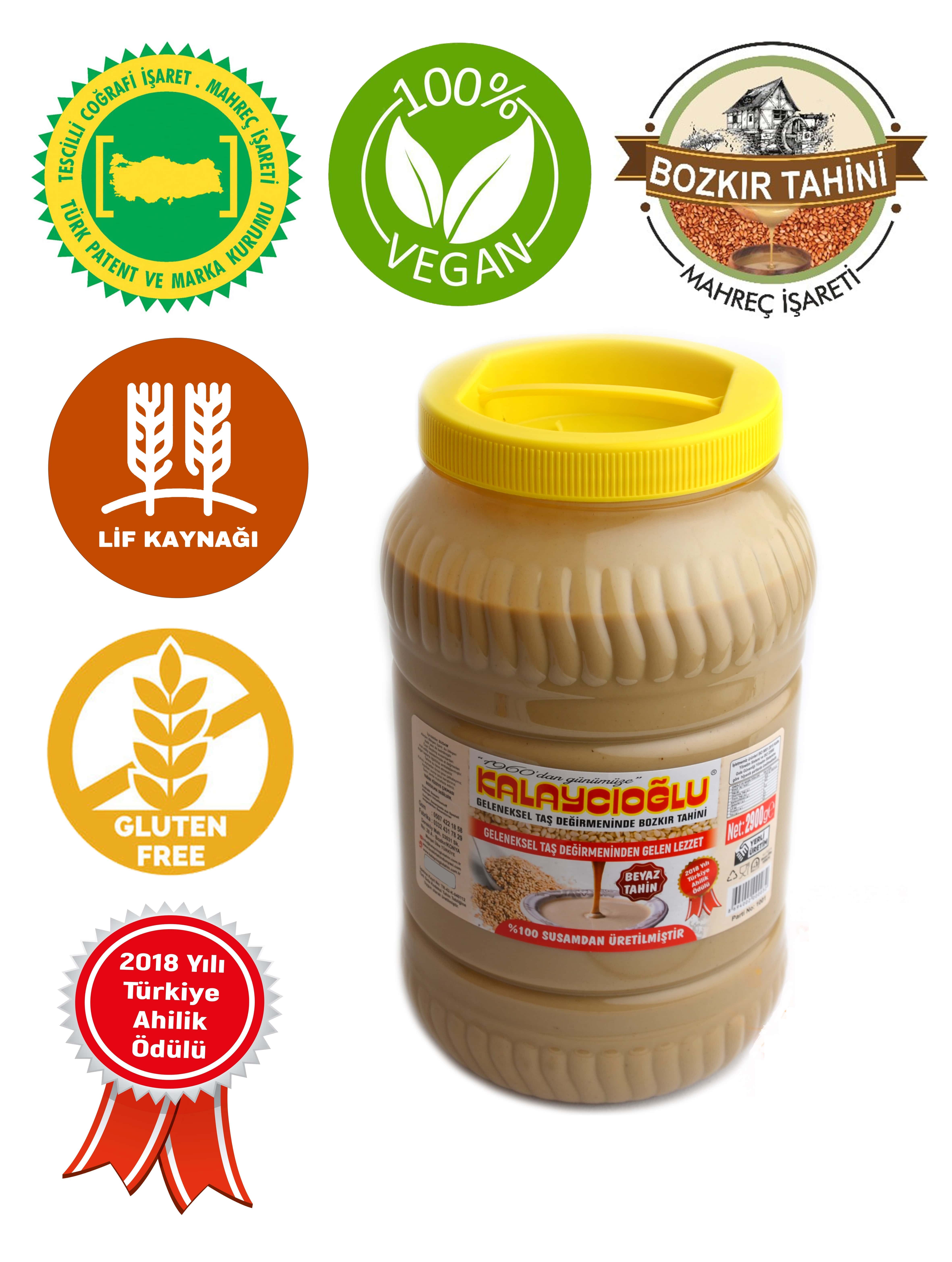 Kalaycıoğlu Beyaz Bozkır Tahini 2900 Gr.