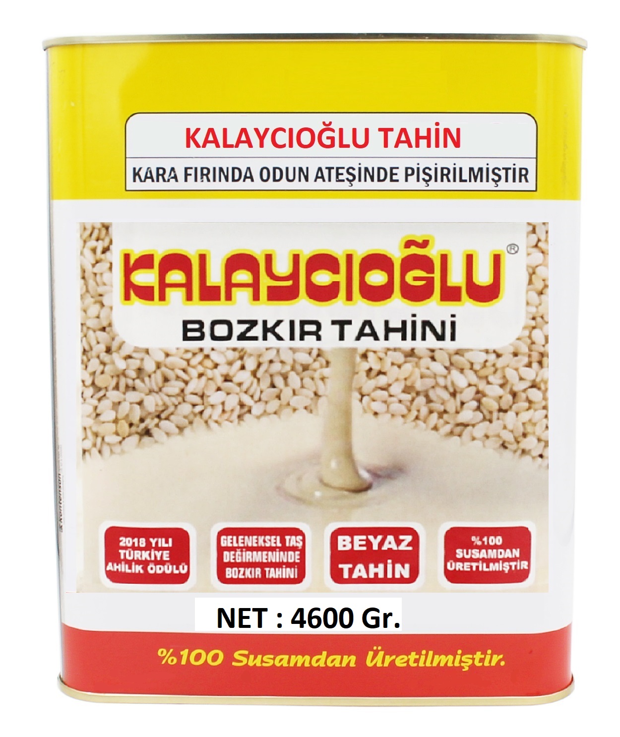Kalaycıoğlu Beyaz Bozkır Tahini 4600 Gr.TENEKE