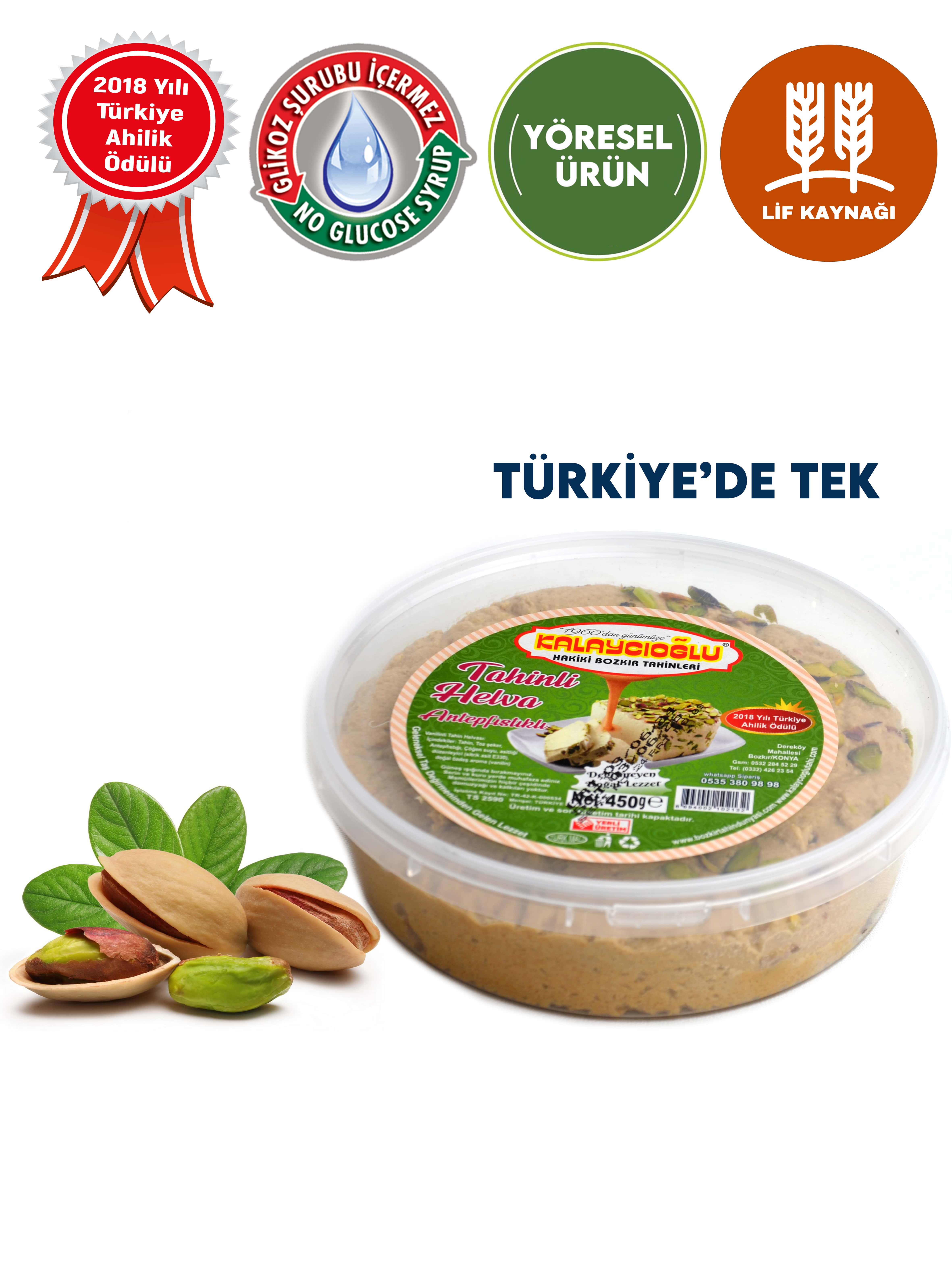 Kalaycıoğlu Antep Fıstıklı Helva 450 Gr.