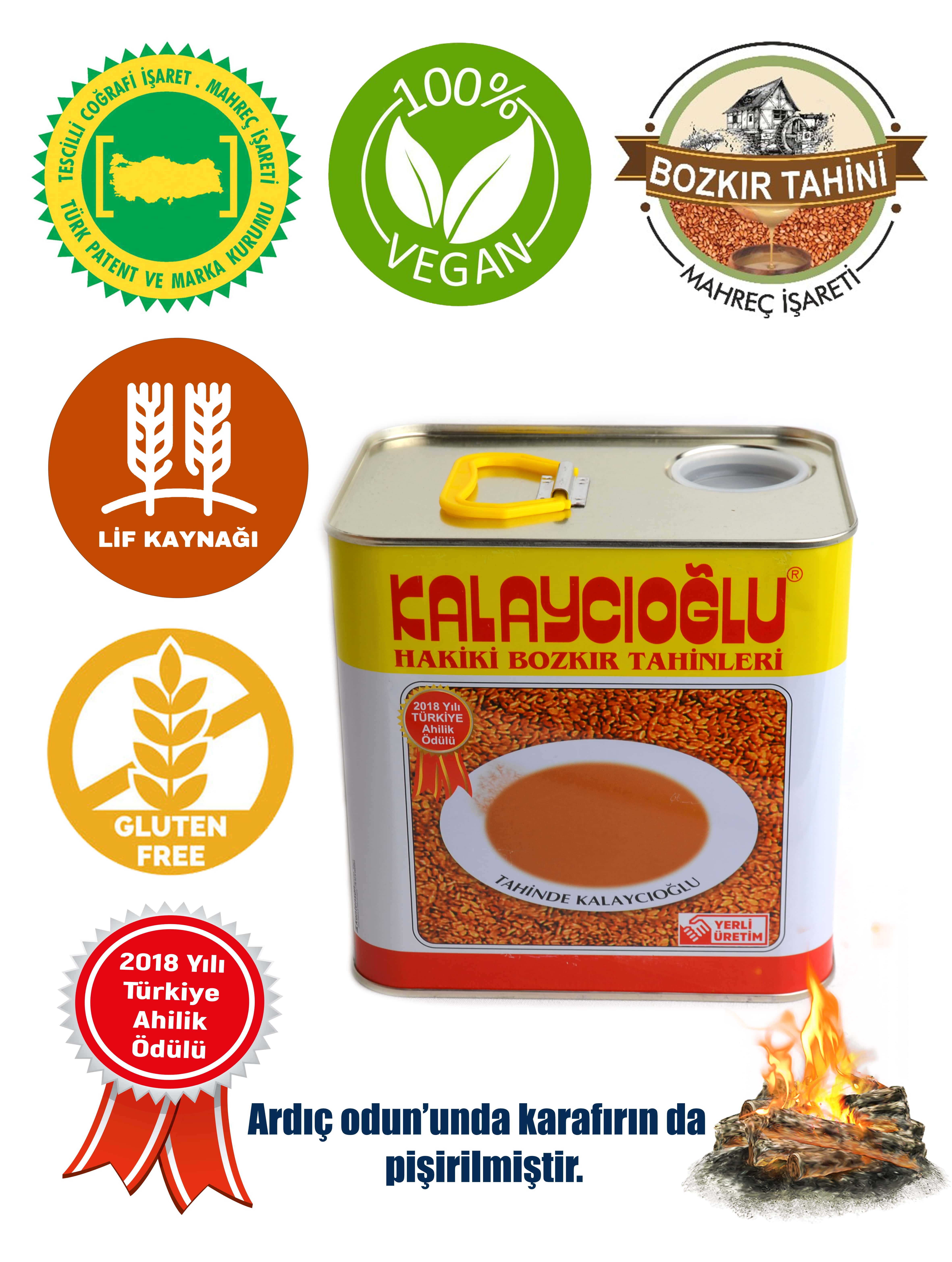 Kalaycıoğlu Bozkır Tahini 1750 Gr. TENEKE