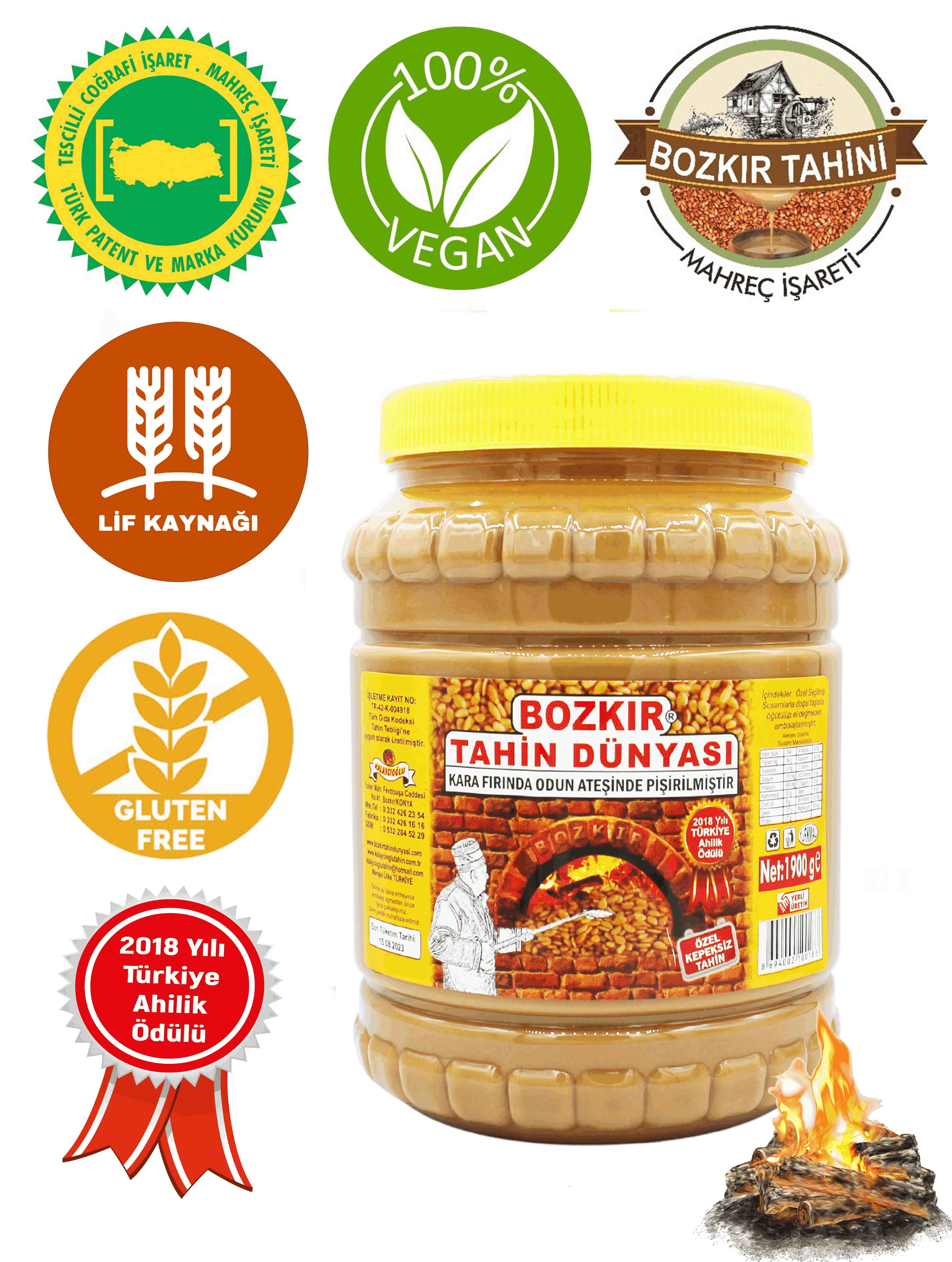 Bozkır Tahin Dünyası Bozkır Tahini 1900 Gr.