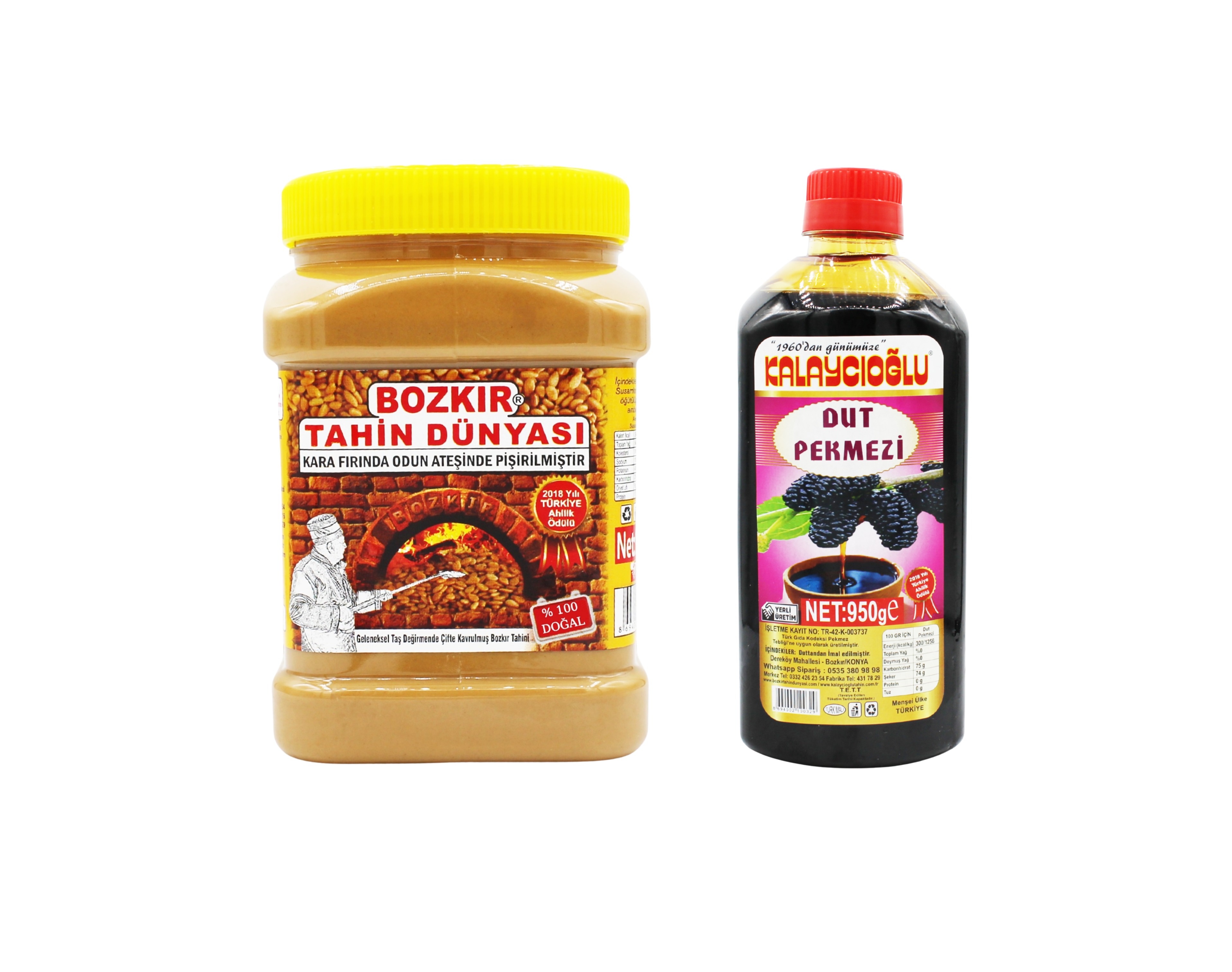 MP - BTD Kepeksiz Tahin 935 Gr. - Dut Pekmezi 950 Gr.