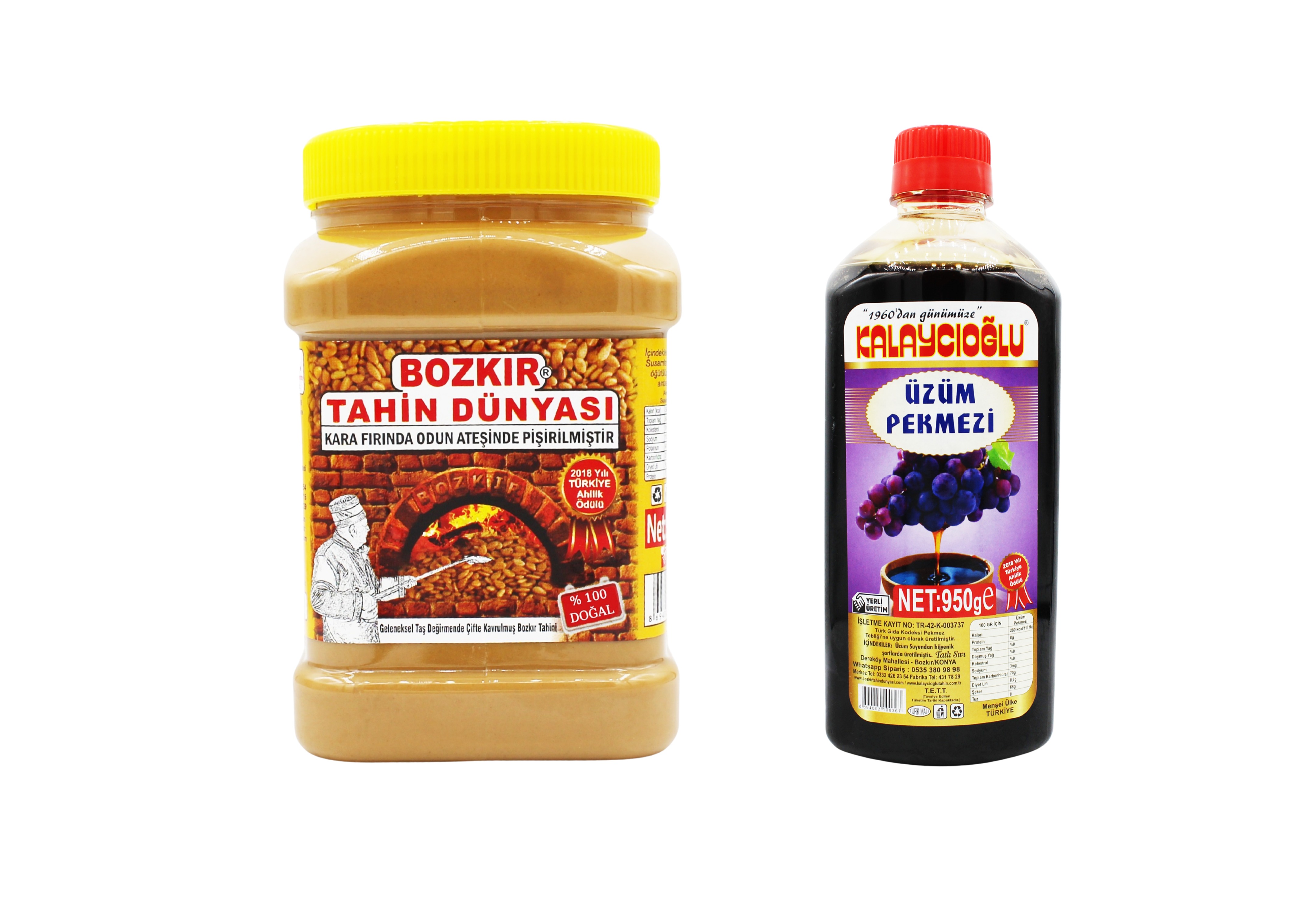 MP - BTD Kepeksiz Tahin 935 Gr. - Üzüm Pekmezi 950 Gr.