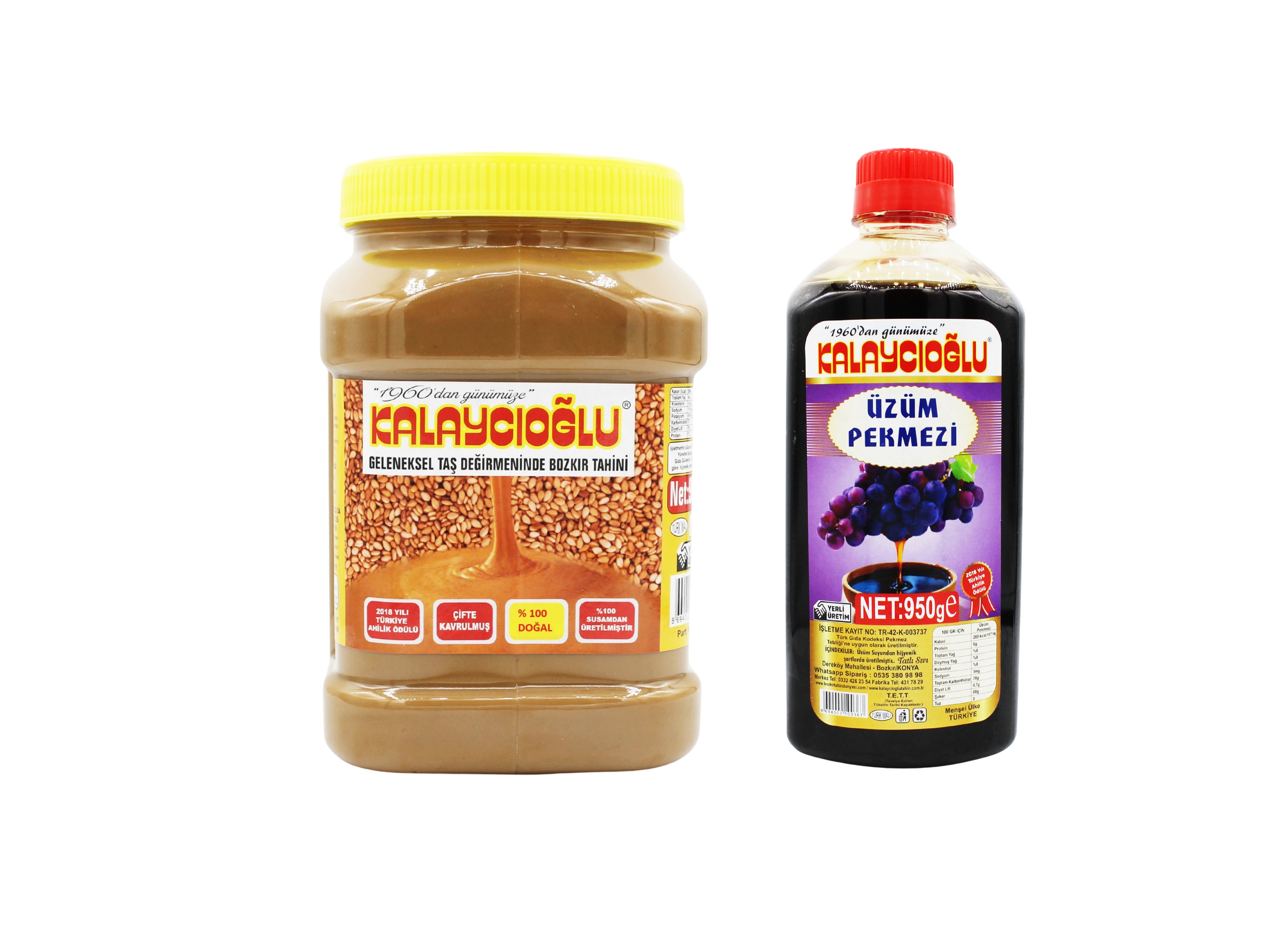 MP - KO Kepeksiz Tahin 935 Gr. - Üzüm Pekmezi 950 Gr.