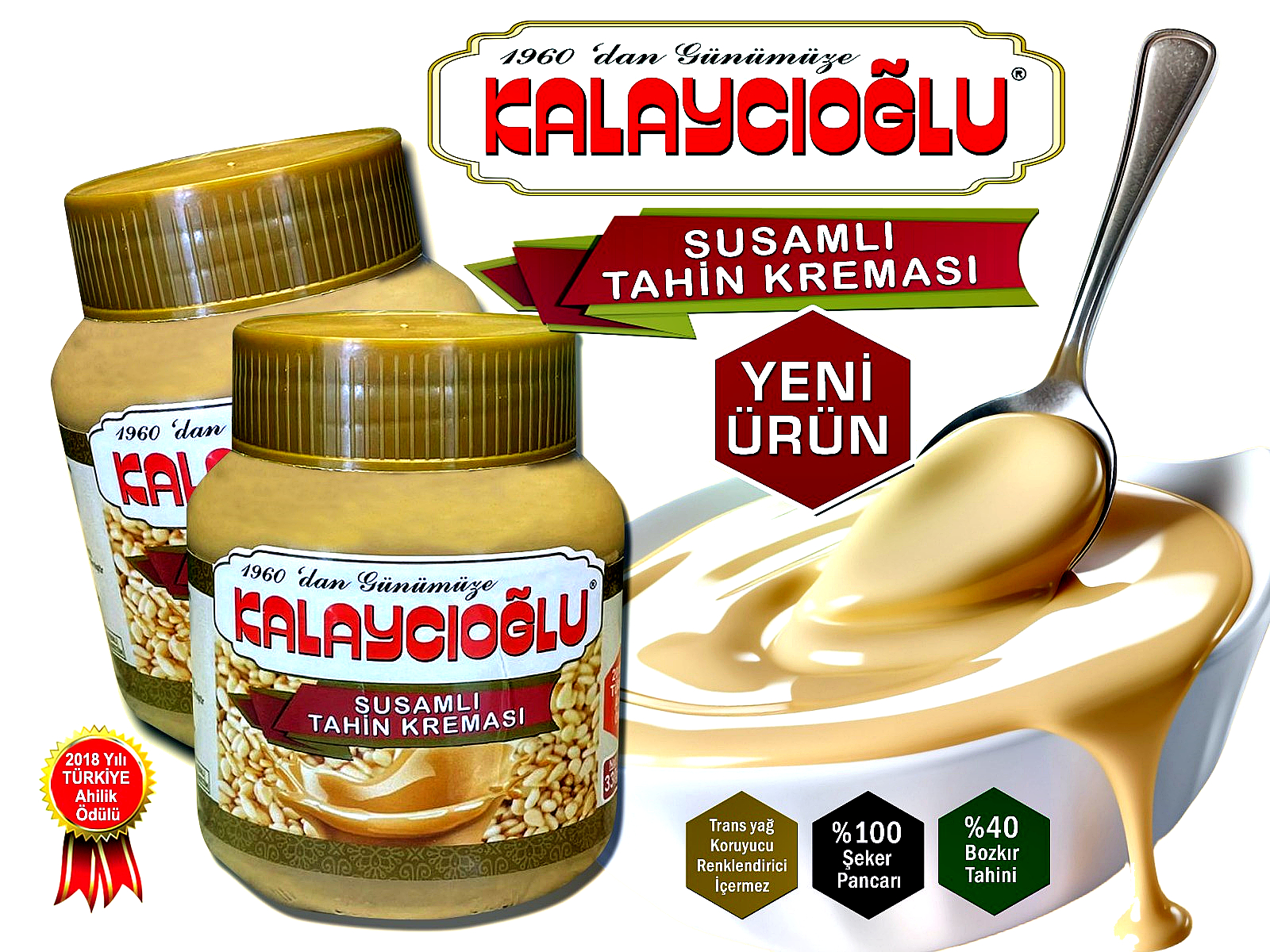 Kalaycıoğlu Susamlı Tahin Kreması 330 Gr.