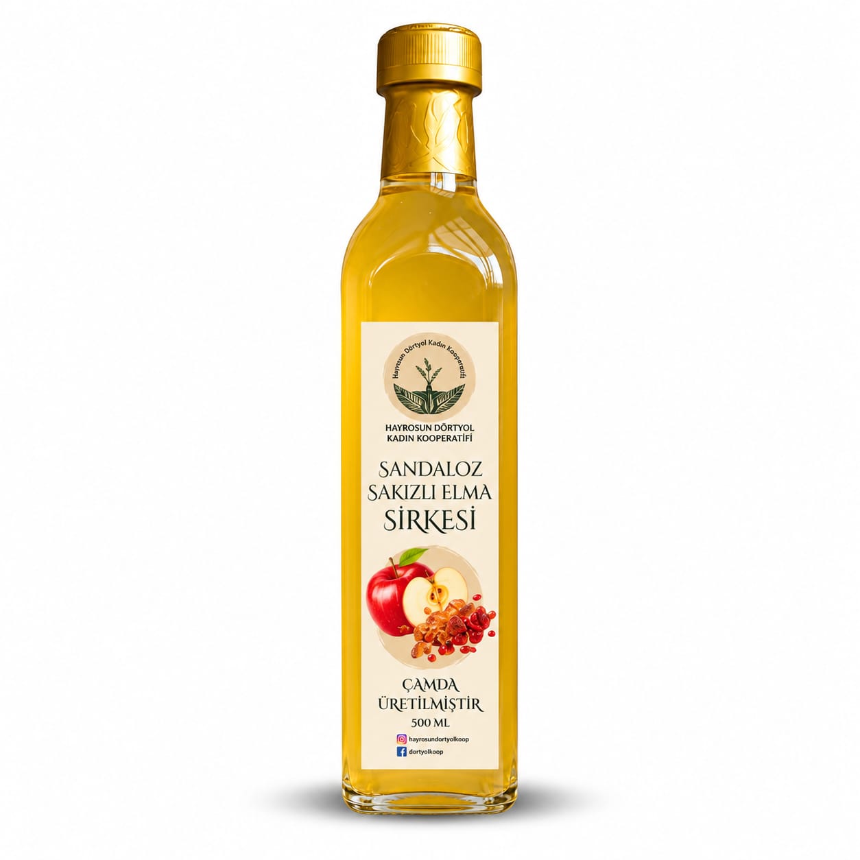 Sandaloz Sakızlı Elma Sirkesi 500 ml