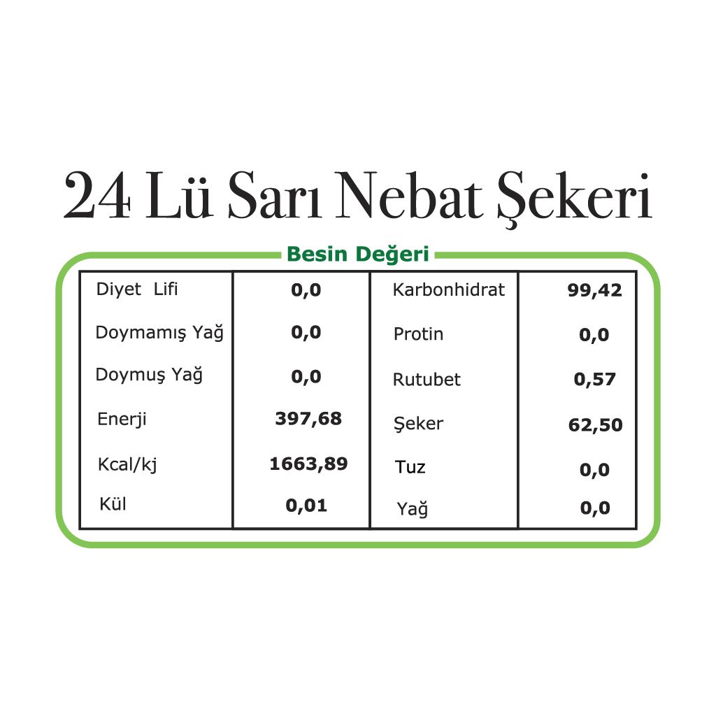 24lü safranlı çubuklu nöbet şekeri