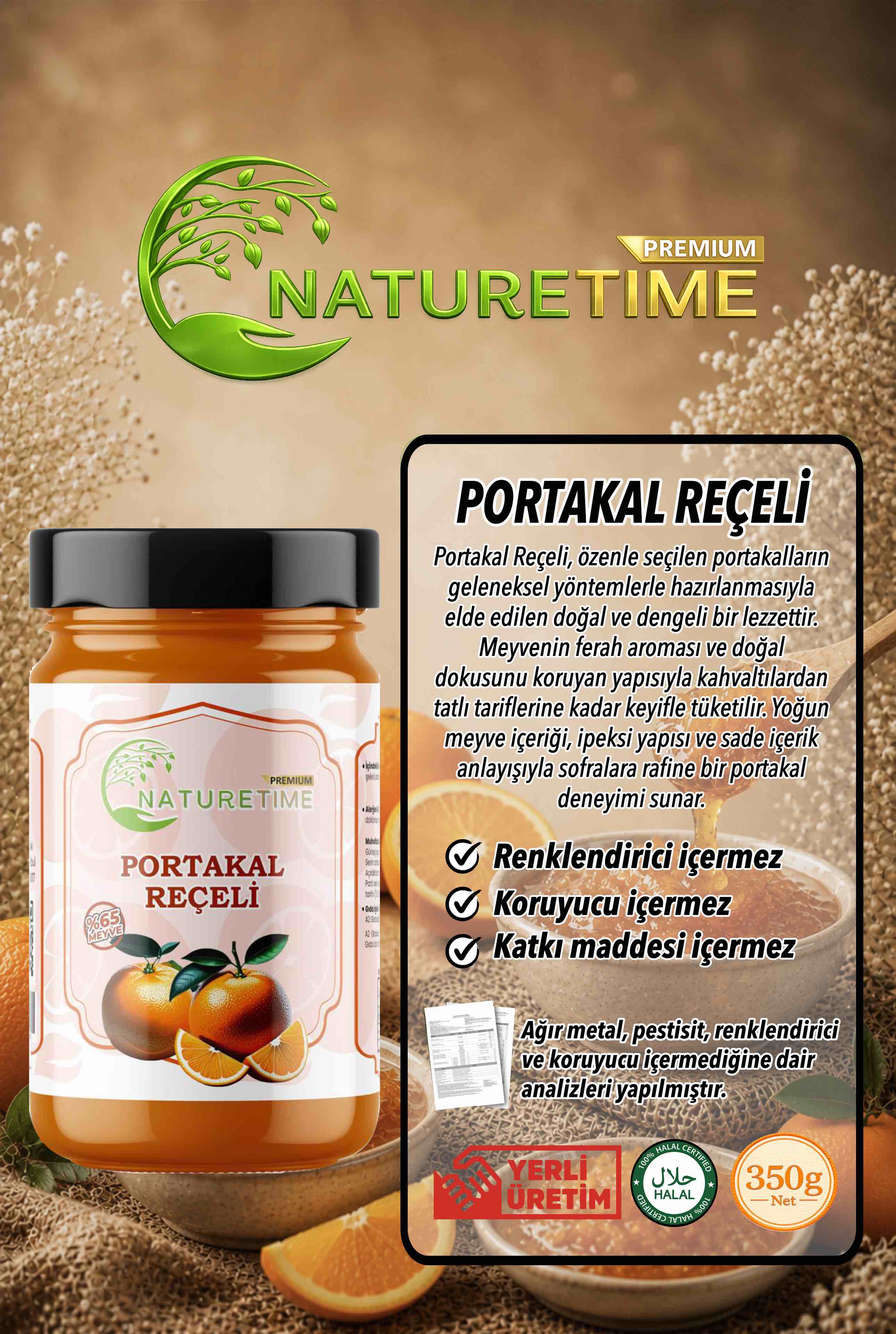 Portakal Reçeli 350 g