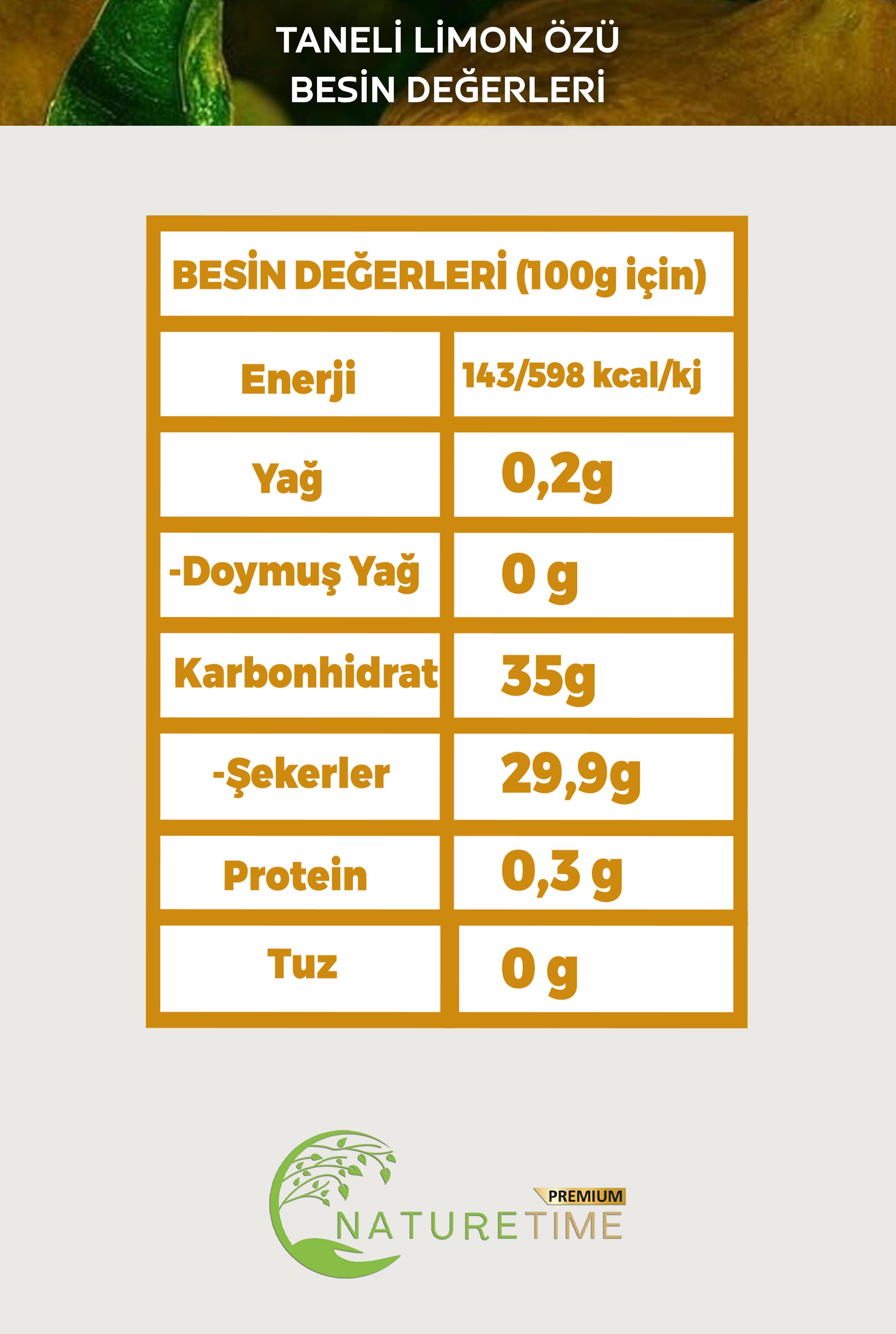 Taneli Limon Özü 1350 g