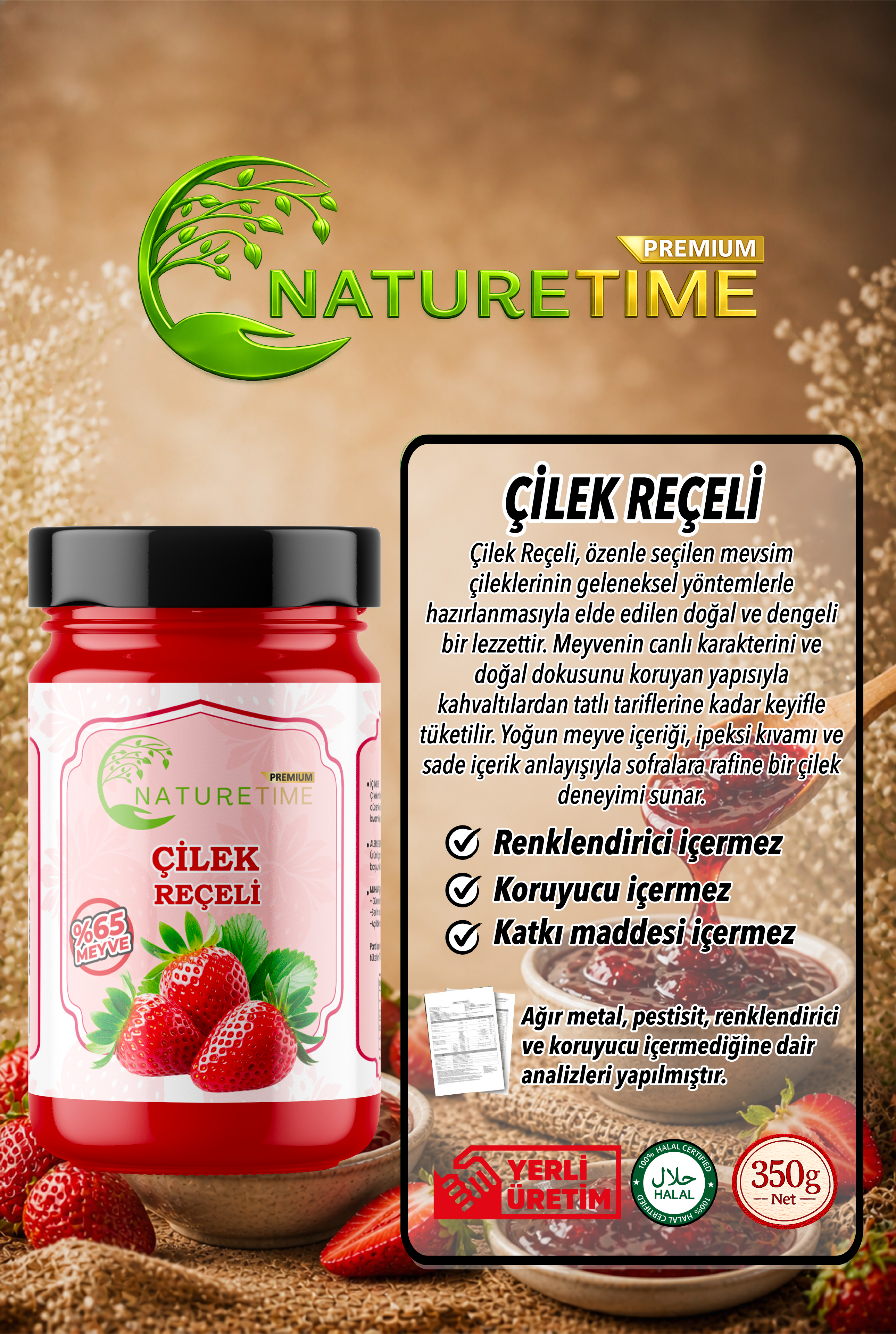Çilek Reçeli 350 g