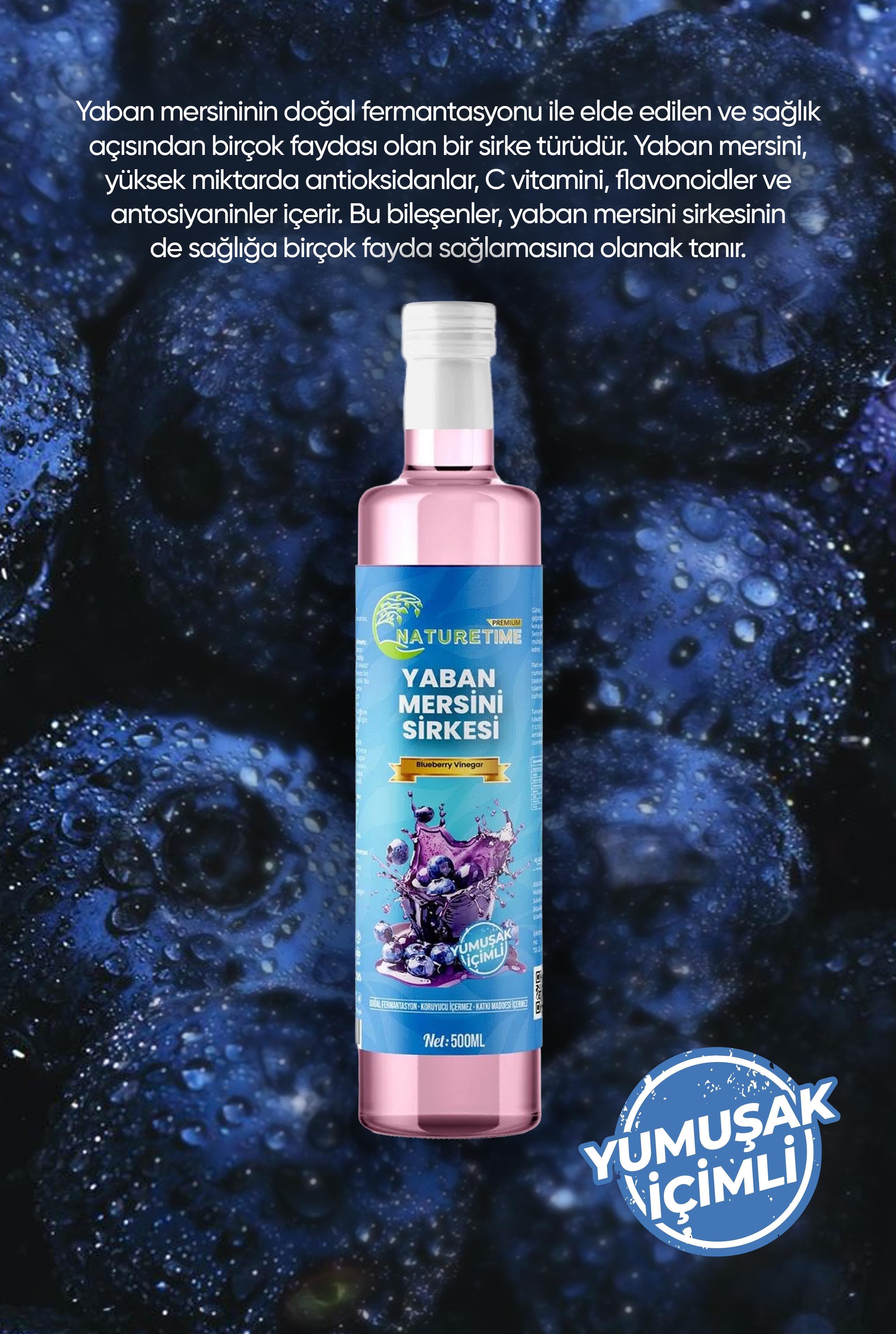 Yaban Mersini Sirkesi 500 ml (Yumuşak İçimli)