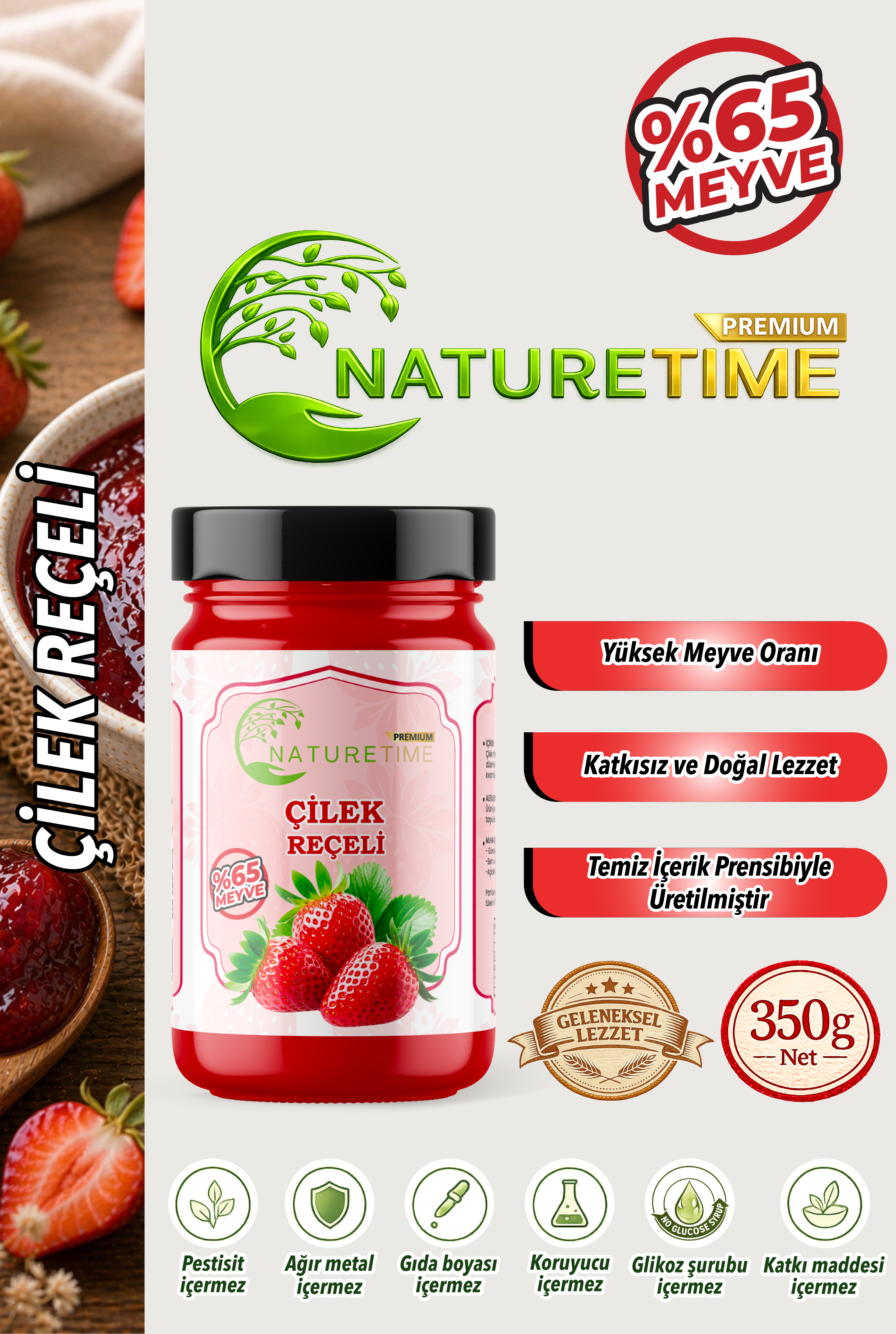 Çilek Reçeli 350 g