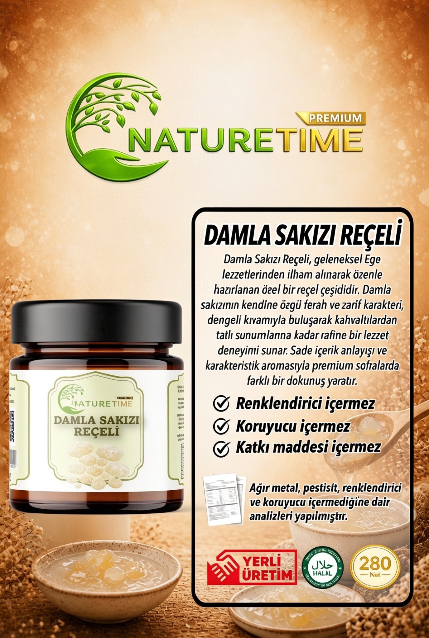 Damla Sakızı Reçeli 280 g