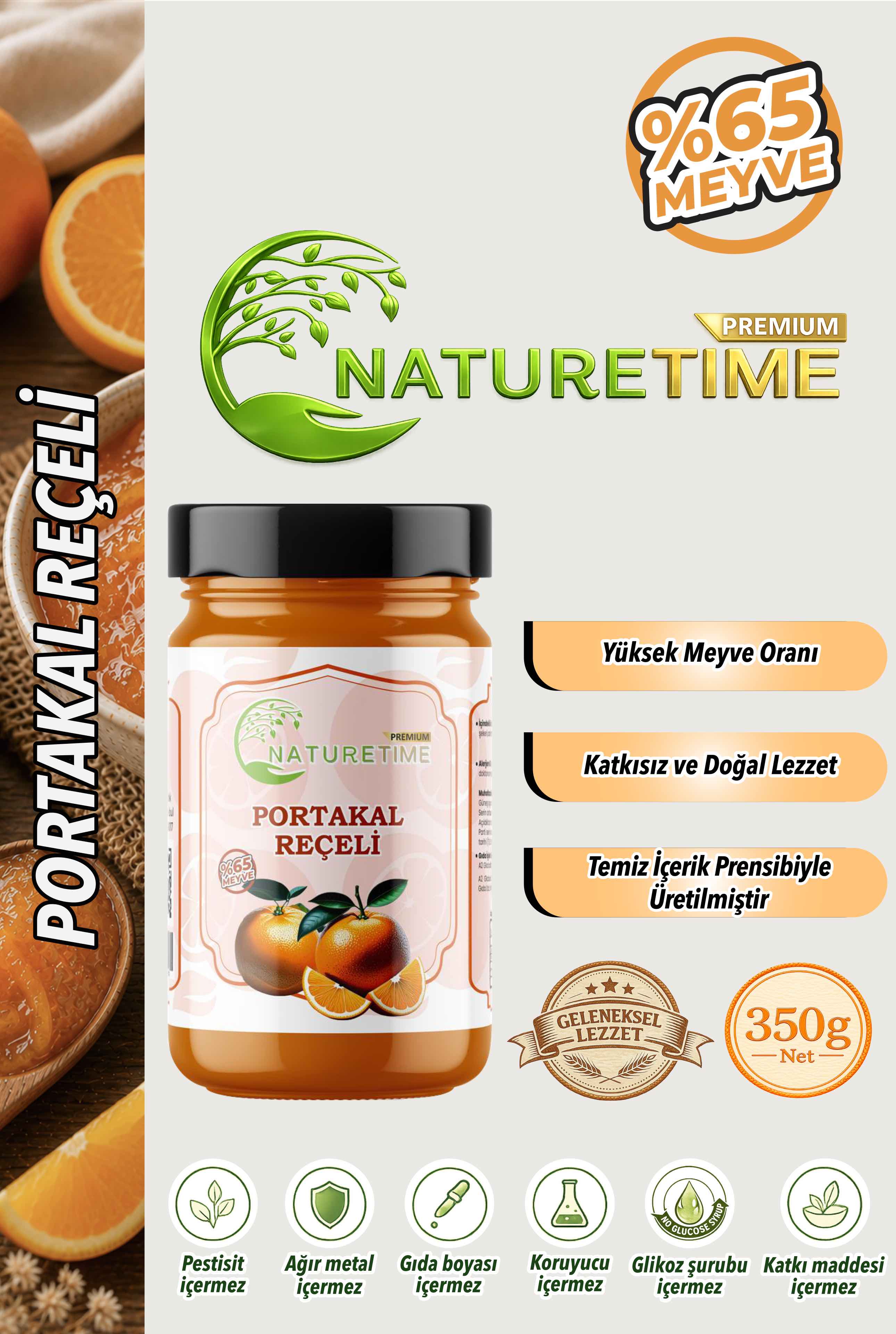 Portakal Reçeli 350 g