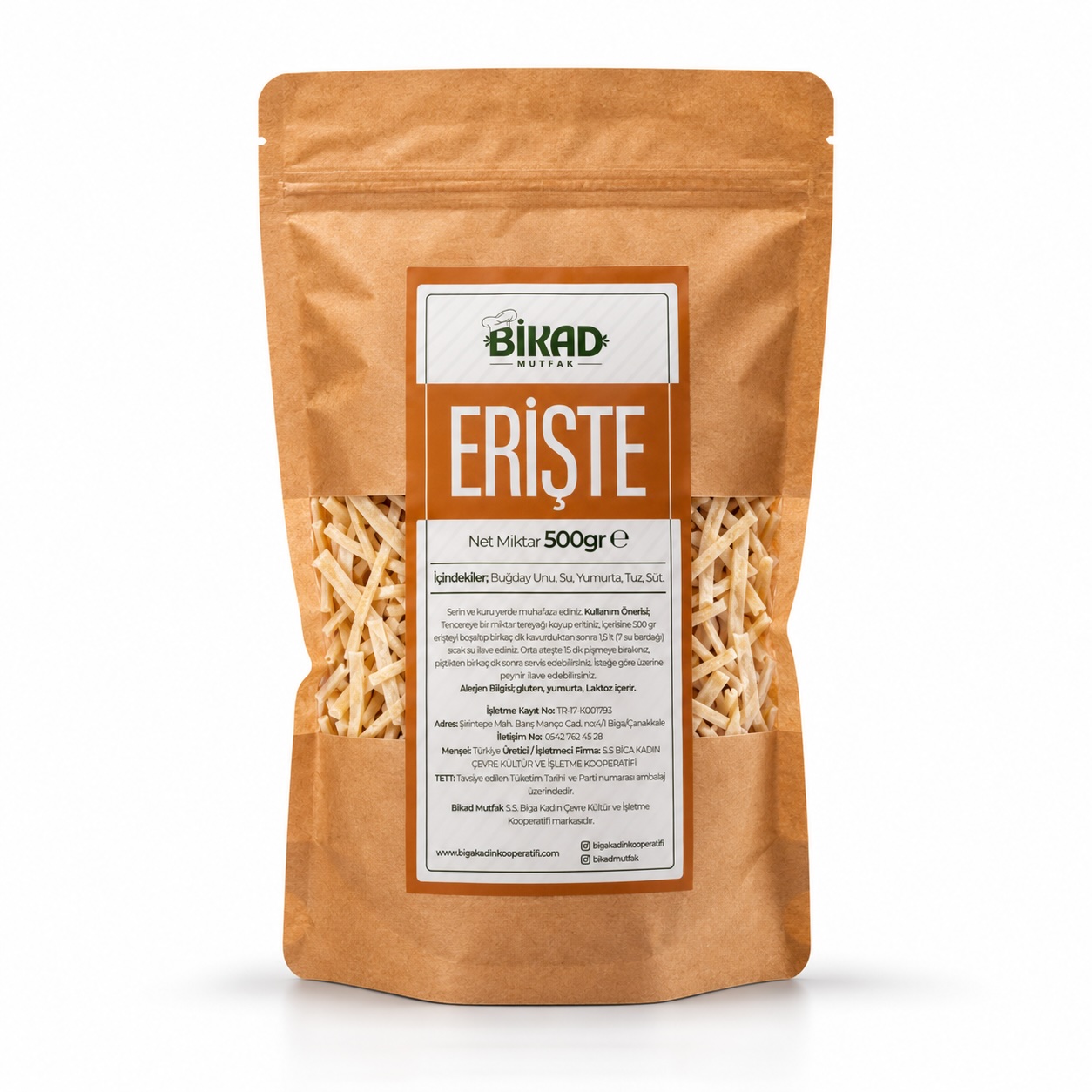 BİKAD Mutfak Erişte (500 Gr.)