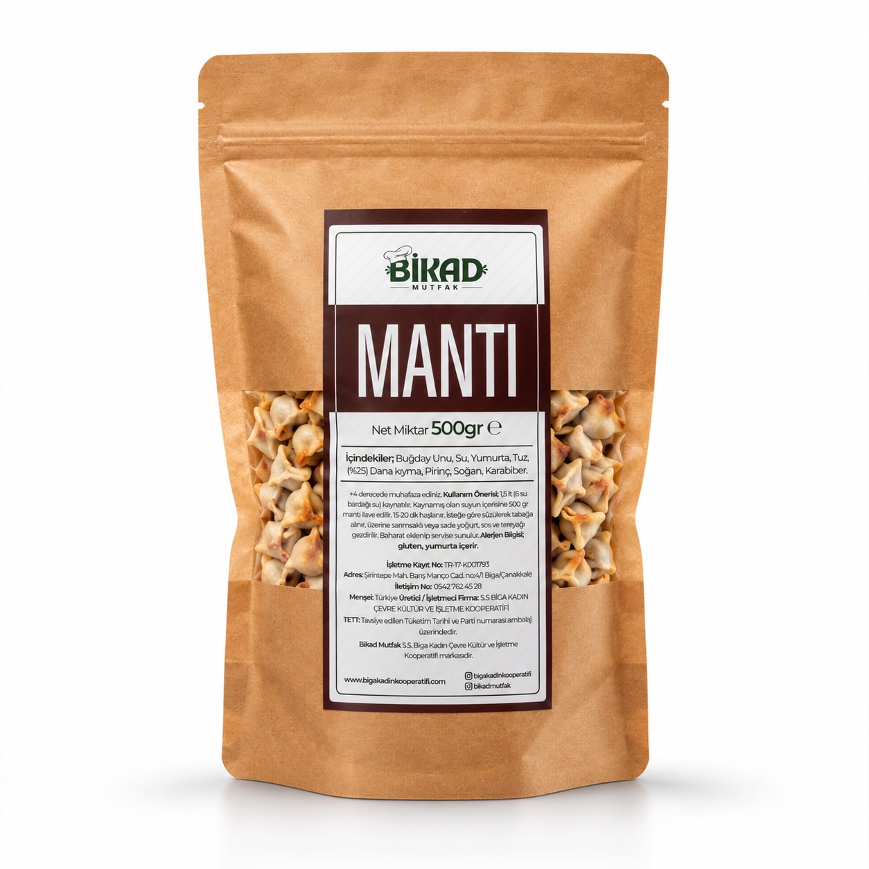 BİKAD Mutfak Mantı (500 Gr.)