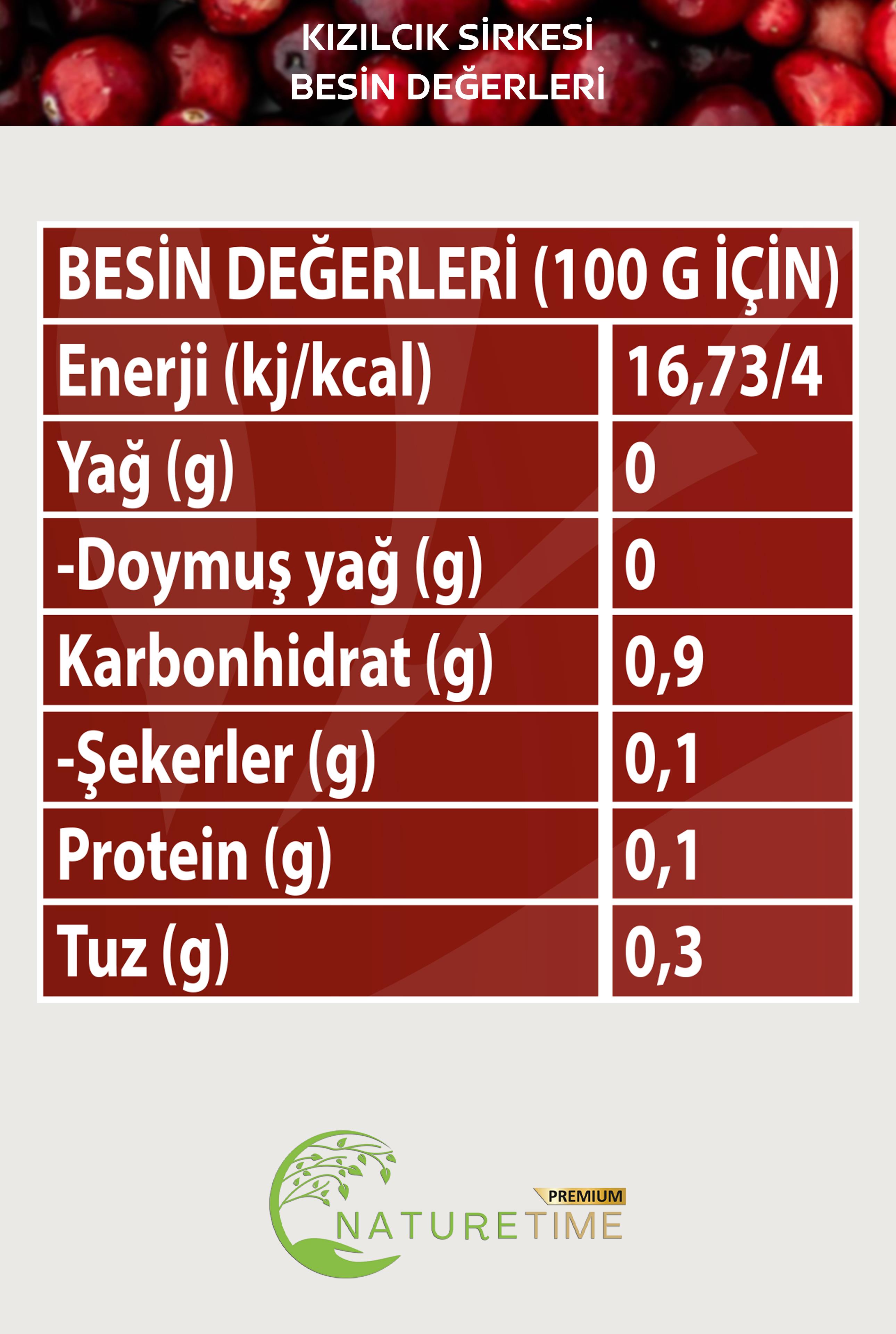 Kızılcık Sirkesi 500 ml (Yumuşak İçimli)