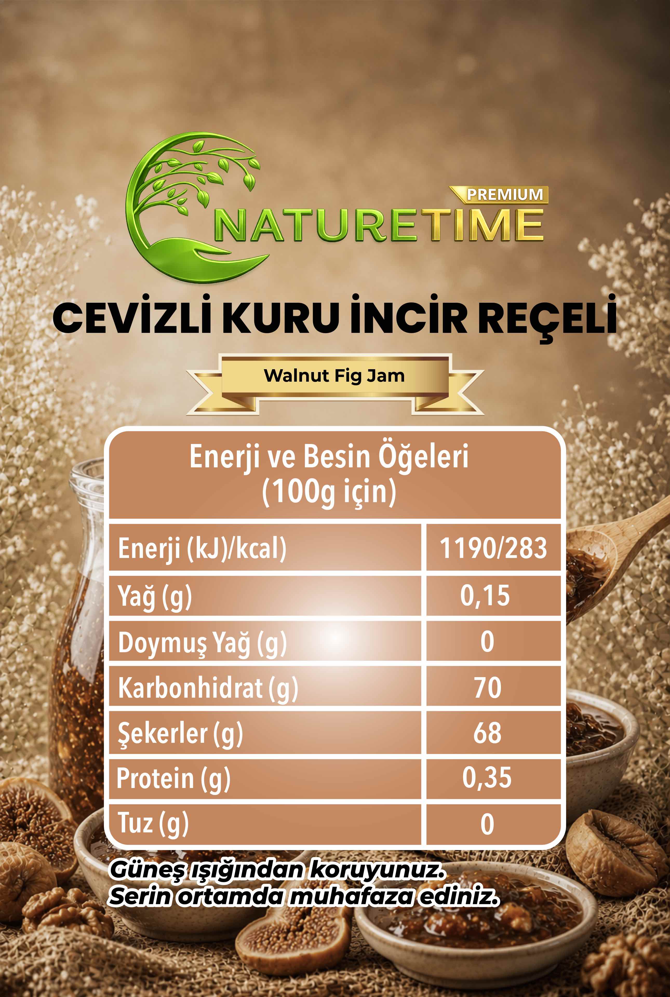 Cevizli Kuru İncir Reçeli 350 g