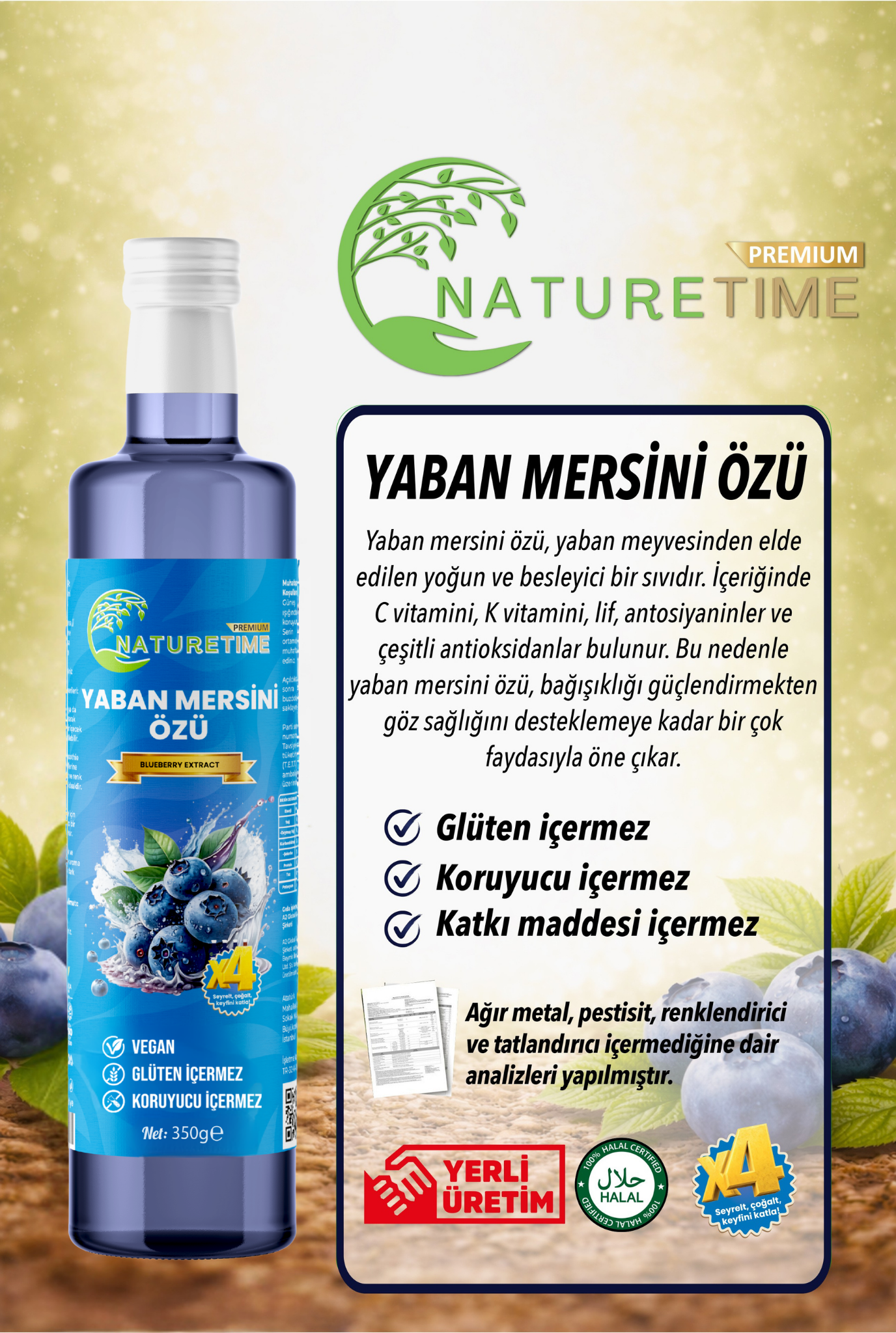 Yaban Mersini Özü 350 g