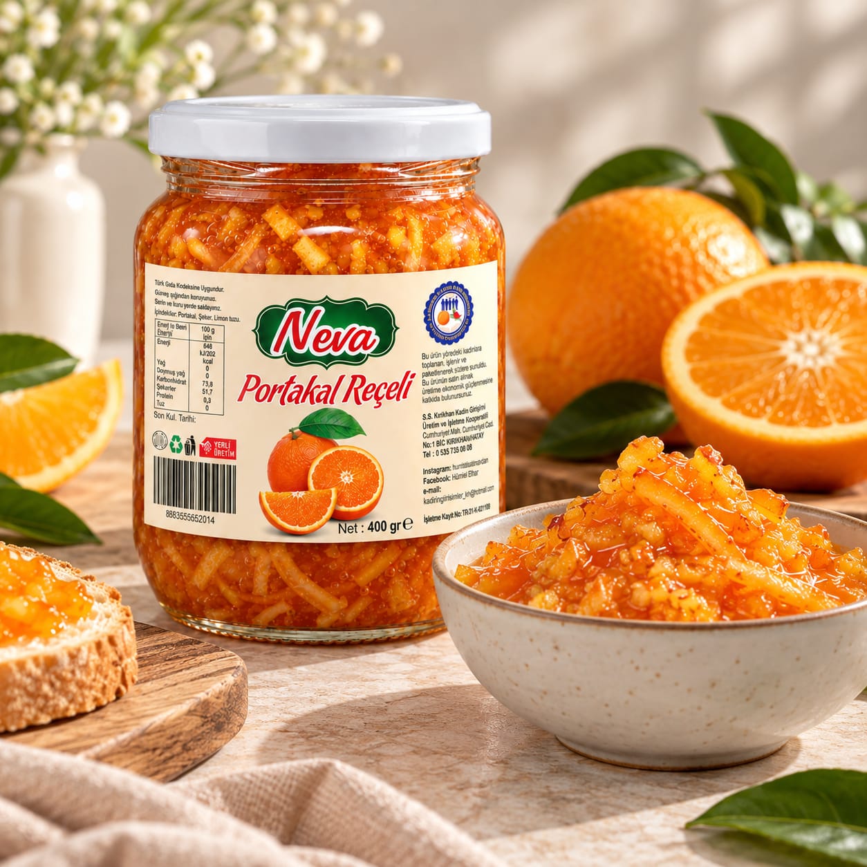 Portakal Kabuğu Reçeli (400g)