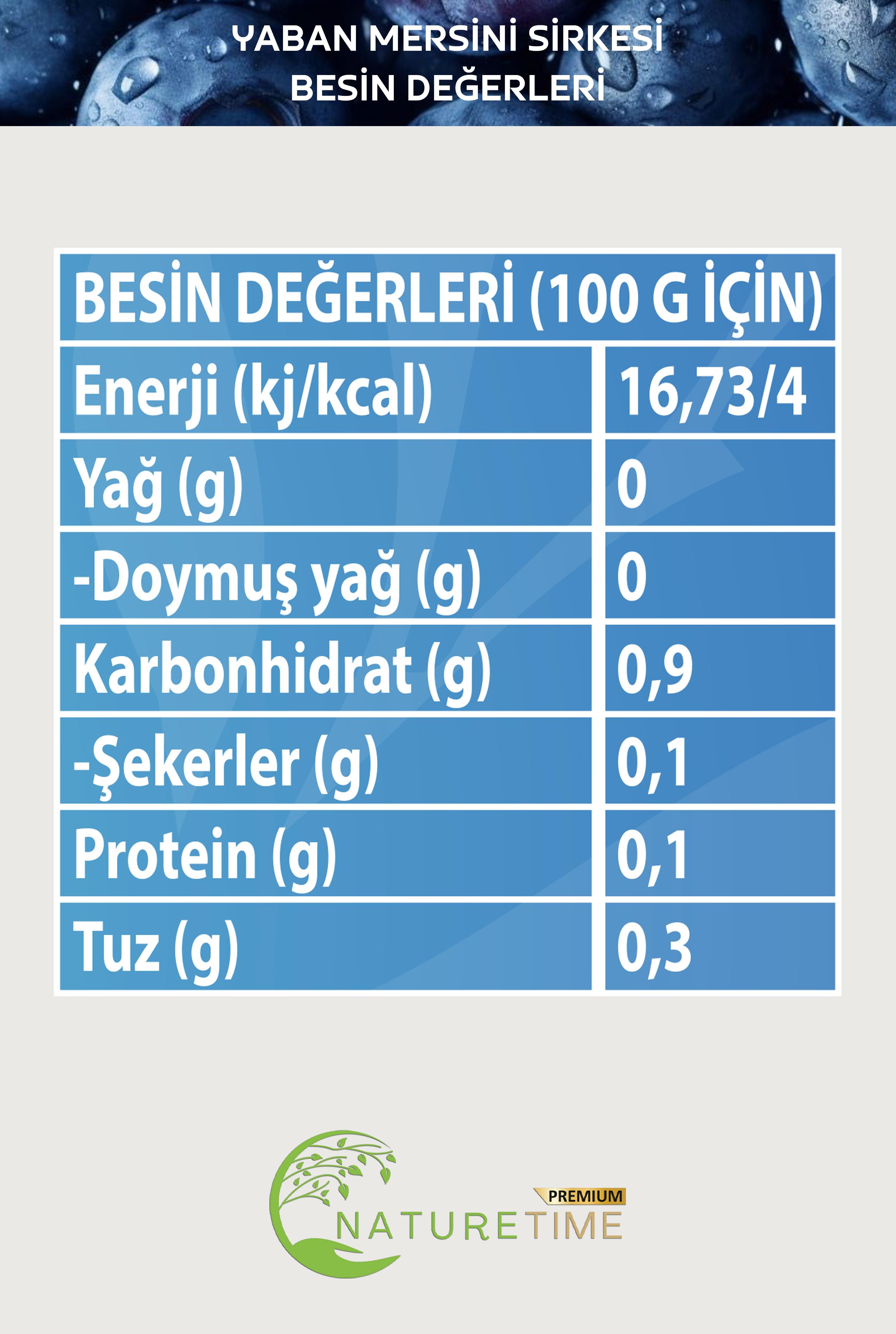 Yaban Mersini Sirkesi 500 ml (Yumuşak İçimli)