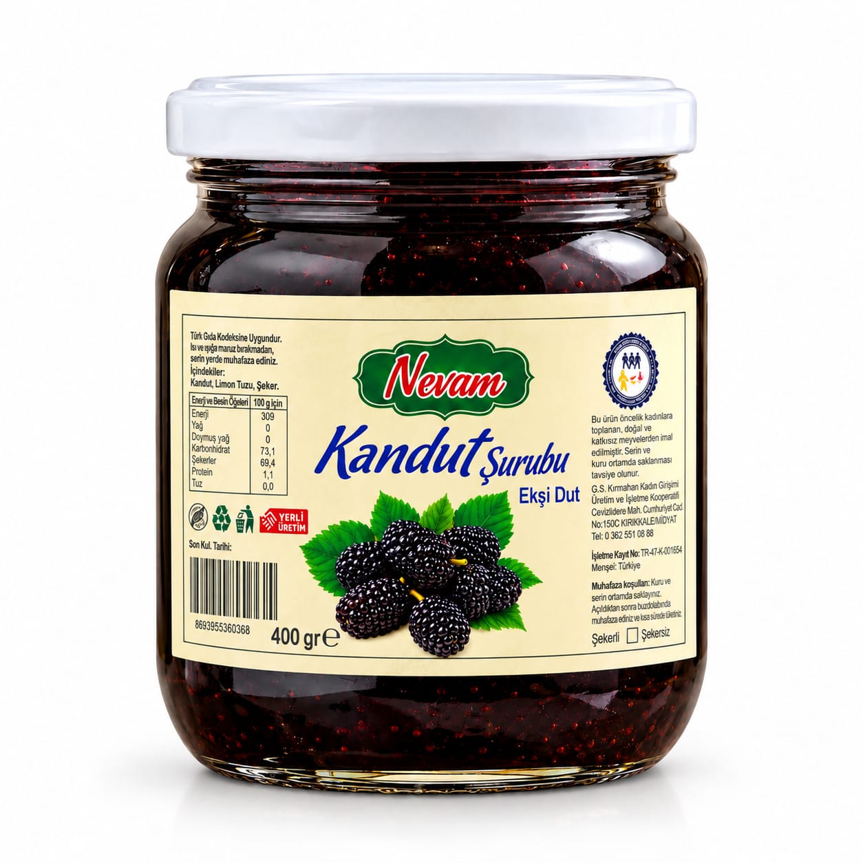 Kan Dut Reçeli (400gr)