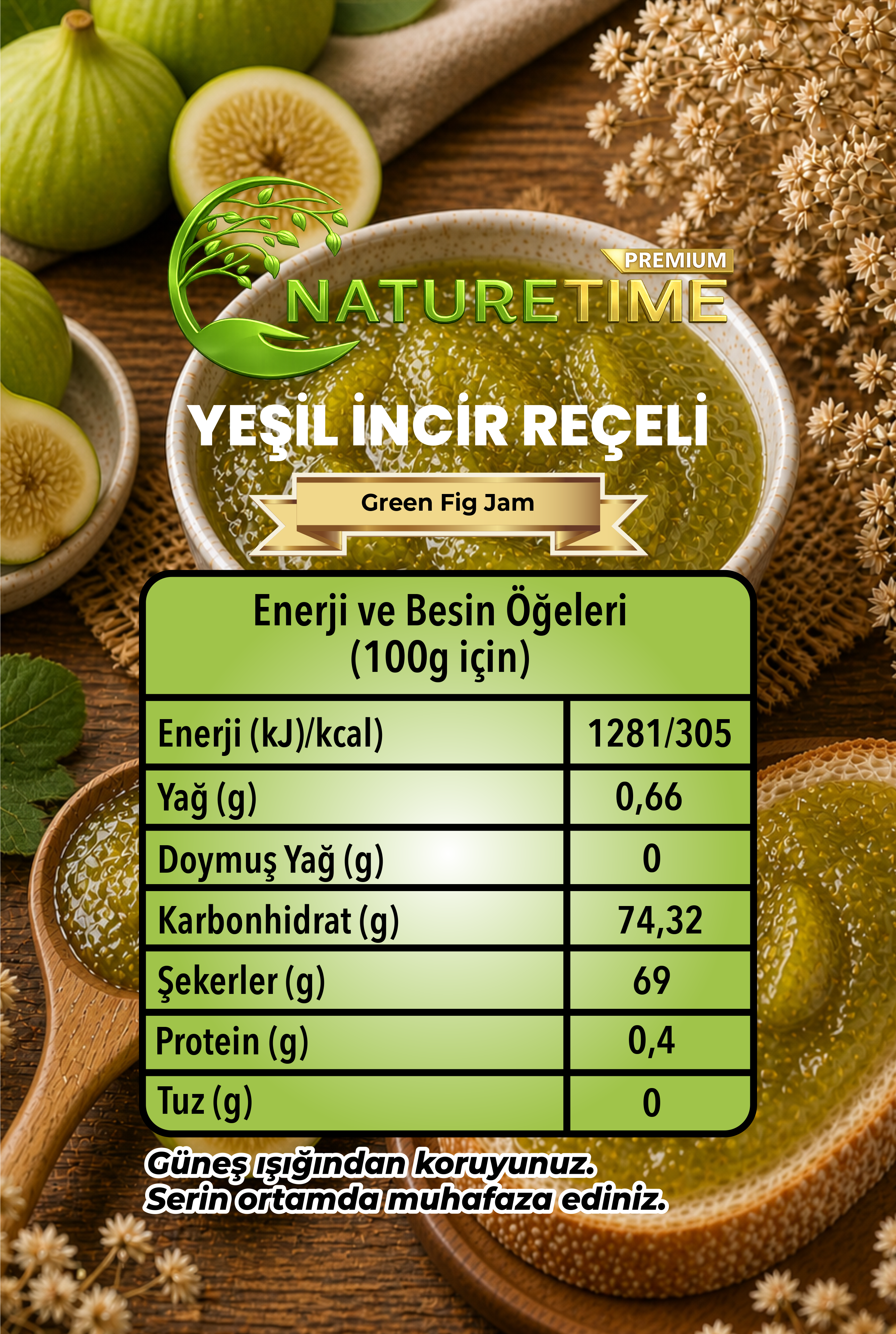 Yeşil İncir Reçeli 350 g