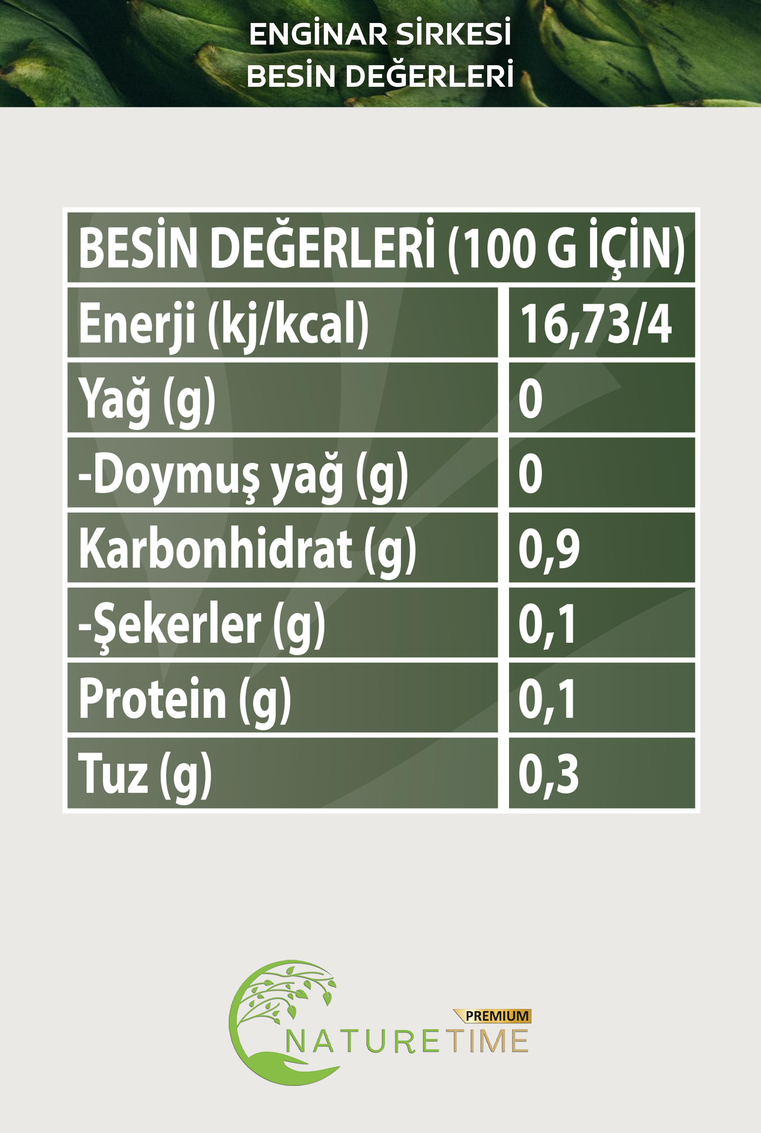Enginar Sirkesi 500 ml (Yumuşak İçimli)